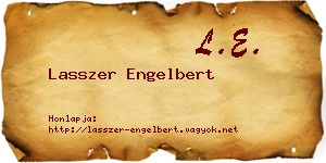 Lasszer Engelbert névjegykártya